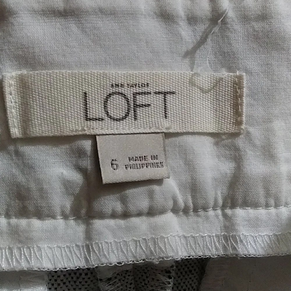 Loft Striped Riviera Sailor Shorts Sz 6 - Picture 6 of 7